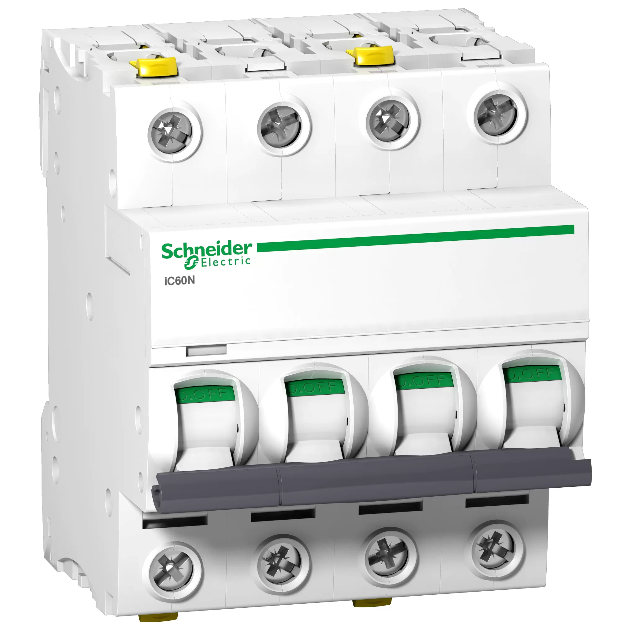 Schneider Electric Leitungsschutzschalter iC60N, 4P, 0,5A, C Charakteristik A9F04470