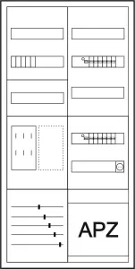 Eaton Zähler-Komplettschrank für eHZ, Bestückungsvariante B 191013