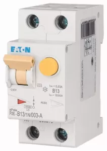 Eaton FI/LS Kombination, 13 A, 30 mA, LS-Charakteristik: B, 1p+N, FI-Charakteristik: A 236947