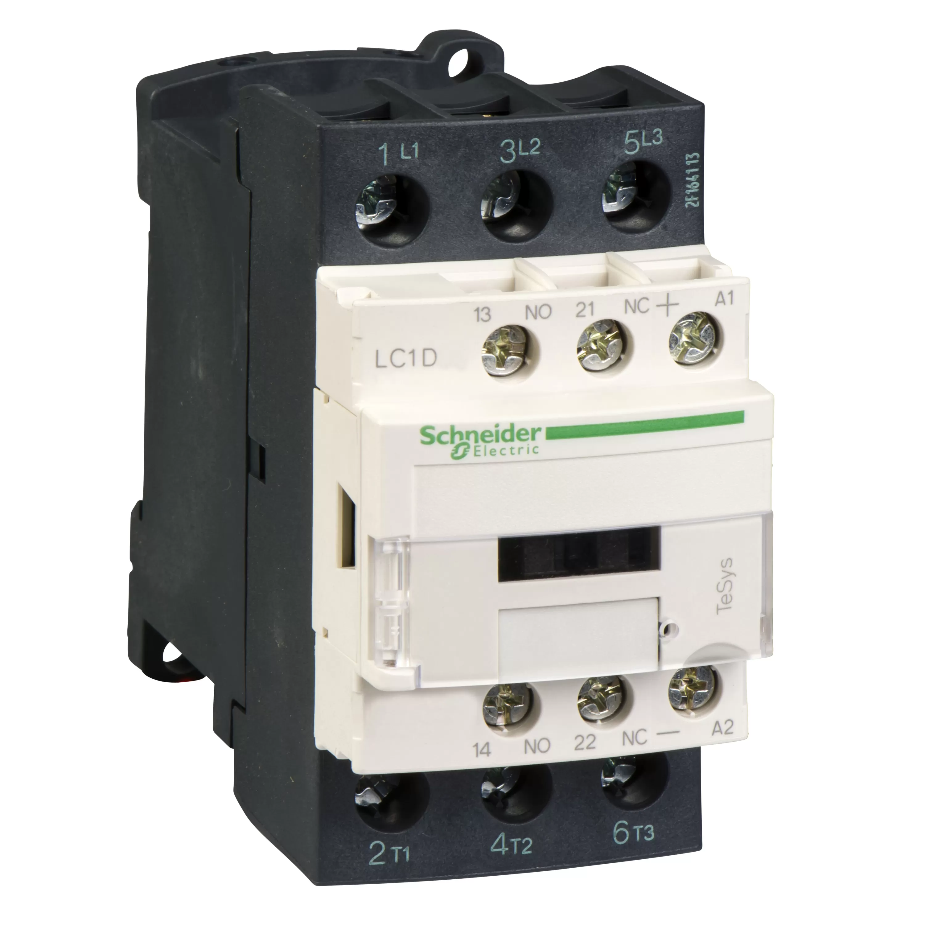 Schneider Electric Leistungsschütz LC1D 3p, +1S+1Ö, 18.5 kW, 38 A, 400 V AC3, Spule 24 V DC LC1D38BD