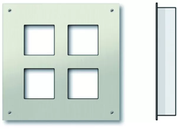 TCS Unterputzmontageset aus Frontplatte und UP-Kasten für Serie AMI, für 2x2 AMI-Module ZAU2007-0030