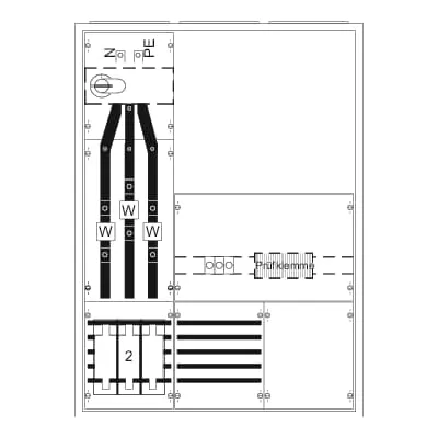 Striebel & John KS447 Mess- und Wandlerschrank, Aufputz A37 KS447