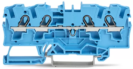 WAGO 4-Leiter-Durchgangsklemme;4 mm²;für Anwendungen Ex e II u. Ex i geeignet;blau 2004-1404