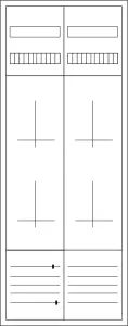 Eaton Zähler-Komplettschrank für 3-Punktbefestigung, ohne Bestückung 300870