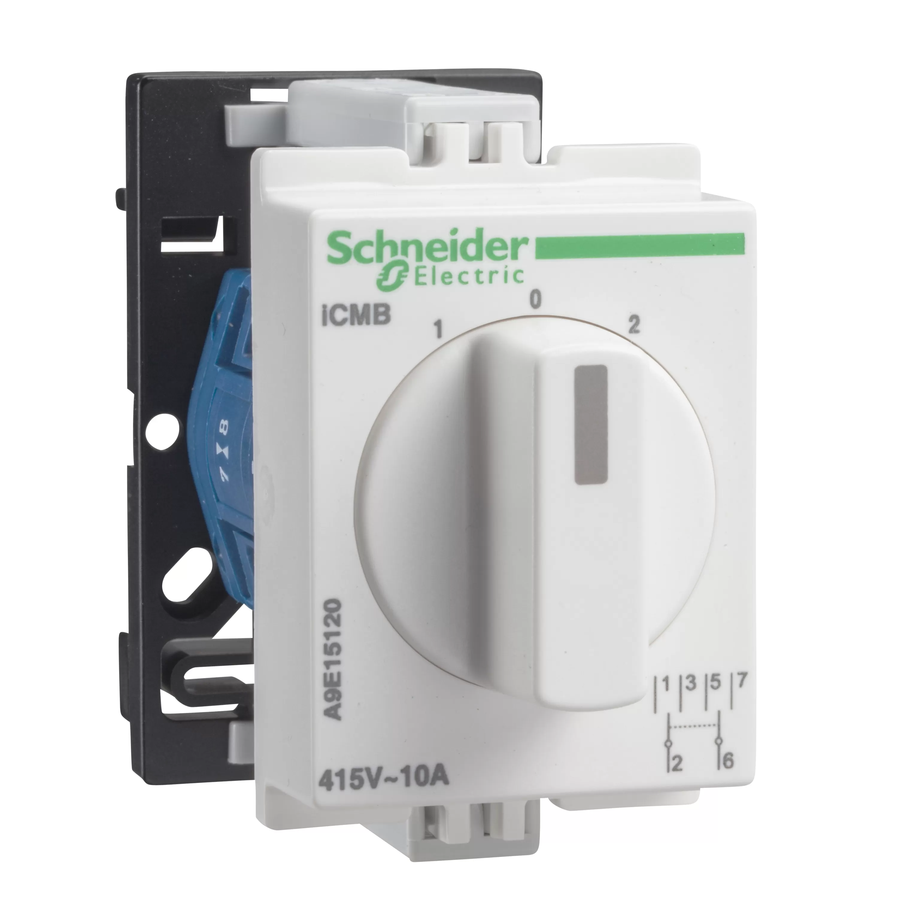 Schneider Electric Gruppenschalter iCMB, 2 Positionen, 10A, 415V AC A9E15120