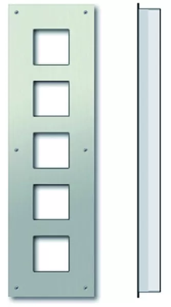 TCS Unterputzmontageset aus Frontplatte und UP-Kasten für Serie AMI, für 5 AMI-Module ZAU2005-0030