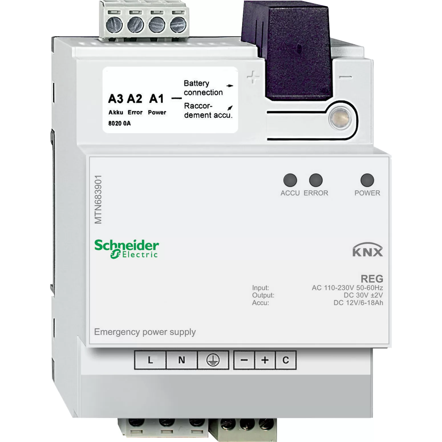 Schneider Electric Notstromversorgung REG, lichtgrau MTN683901