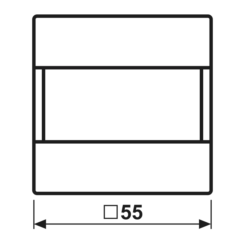 Jung KNX KNX Automatikschalter Universal 1,10 m, Serie A, schwarz A3181-1SW