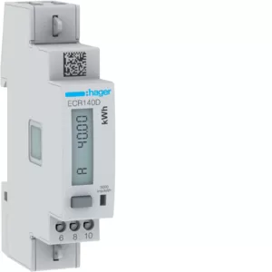 Hager Energiezähler 1ph,direkt 40A, MODBUS,MID ECR140D