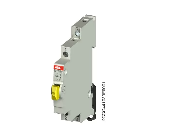 ABB E215-16-11E Taster Gelb 16A 1S+1Ö 250VAC 2CCA703153R0001