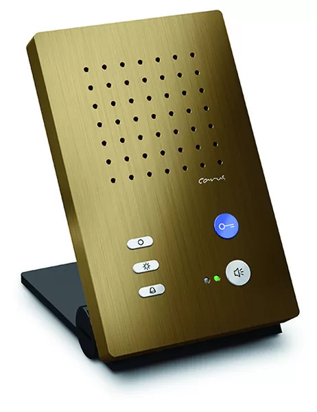 TCS Audio Innenstation zum Freisprechen Serie Carus ADAPTO, Tischgerät bronze CAI1010-0151