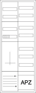 Eaton Zähler-Komplettschrank für 3-Punktbefestigung, ohne Bestückung 300871