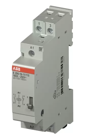 ABB E290-16-11/115 Stromstoßschalter Spule 115 VAC/ 60 VDC, 16 A, 1 NC + 1 NO 2TAZ312000R2023