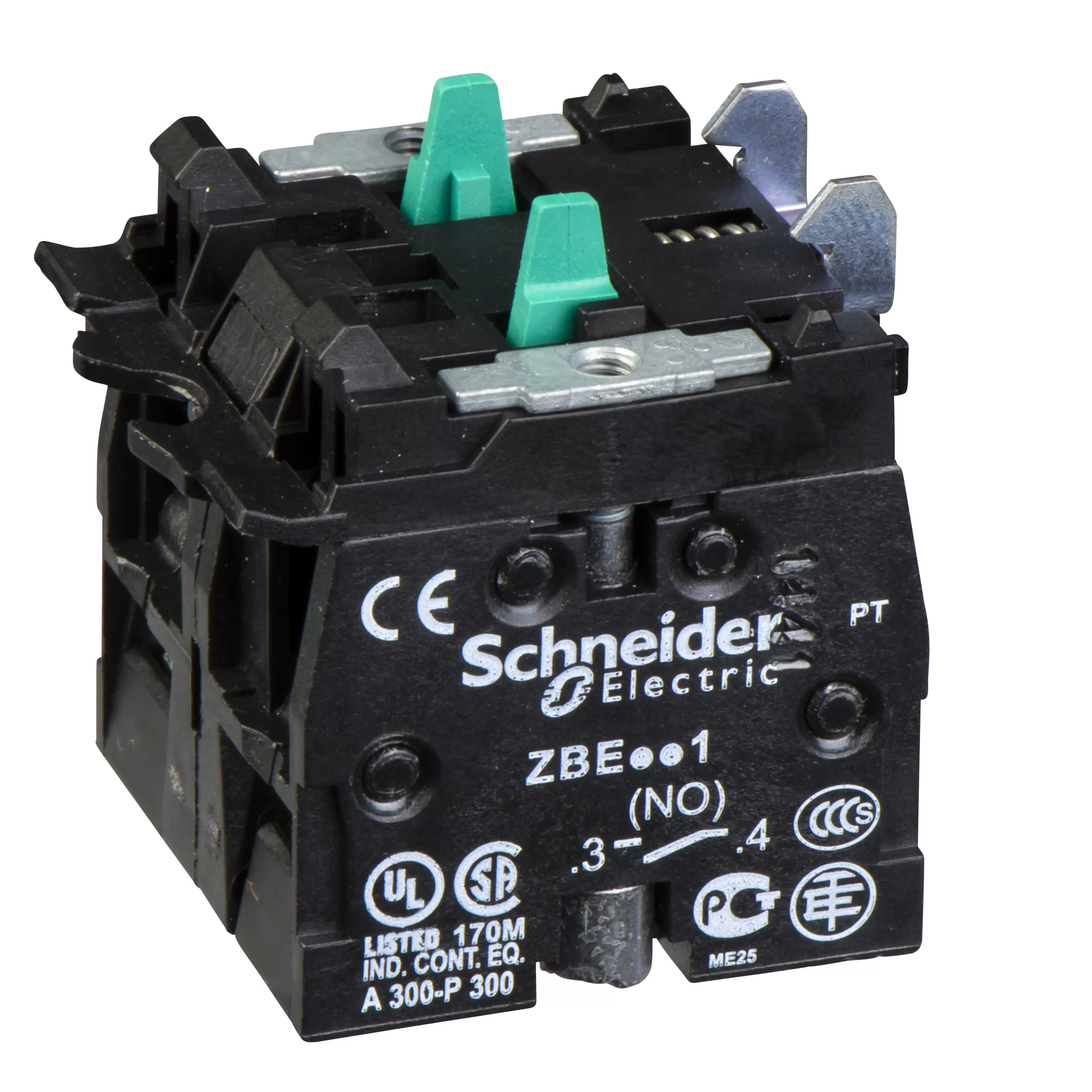 Schneider Electric Hilfsschalterblock 2S, doppelt f. Frontelem. Ø22, Schraubanschluss ZBE503