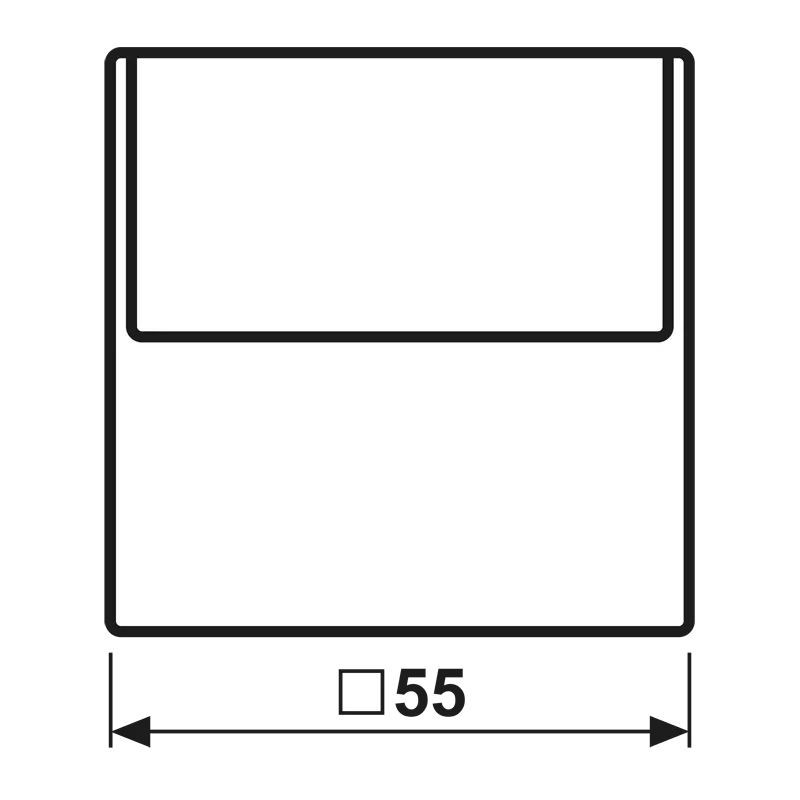 Jung Hotelcard-Schalter (ohne Taster-Einsatz), Hotelcard, Serie A, aluminium A590CARDAL