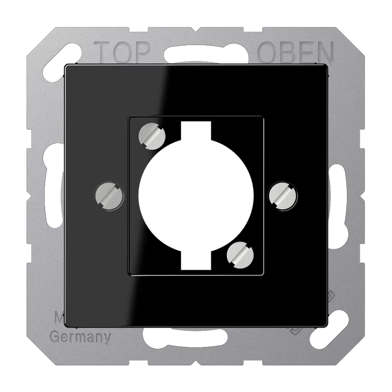 Jung Abdeckung für Lautsprecher-Buchse, Thermoplast, Serie AS/A, schwarz A568-1BFSW