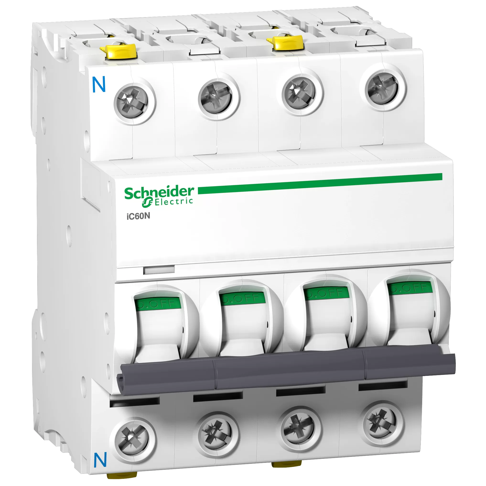Schneider Electric Leitungsschutzschalter iC60N, 3P+N, 16A, B Charakteristik A9F03716