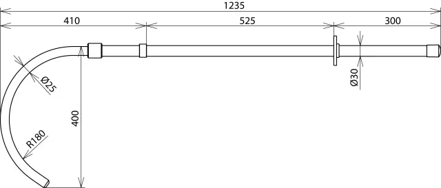 Dehn Rettungsstange Un ... 36kV  L 1000mm 766040