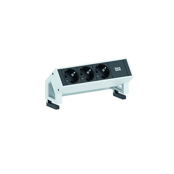 Bachmann DESK2 3xCEE7/3 Strom 0,2m GST18 mit 375.000 RAL9010 902.300