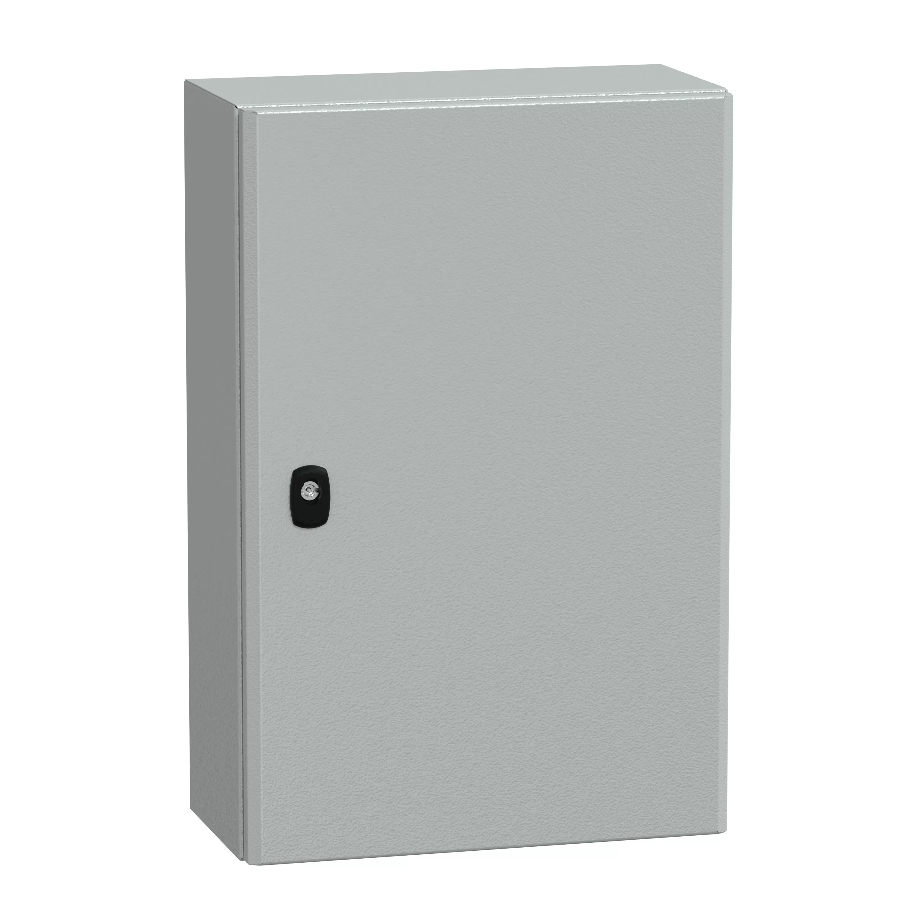 Schneider Electric Spacial S3D Volltür mit Montageplatte H600xB400xT200.IP66 IK10 RAL7035. NSYS3D6420P