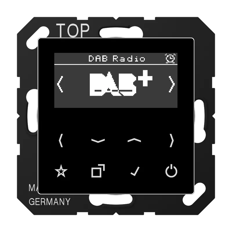 Jung Smart Radio DAB+, Serie AS/A, schwarz DABASW