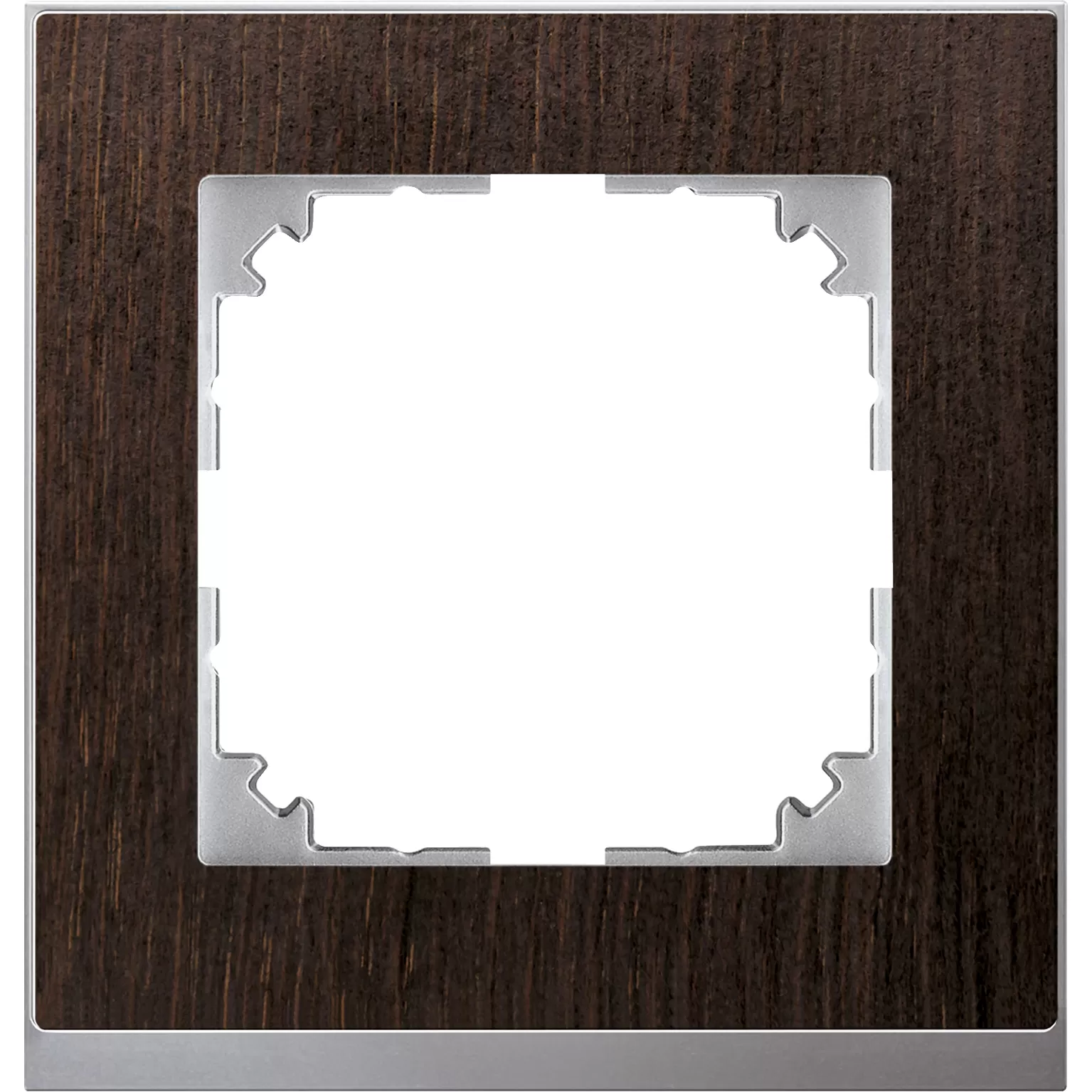 Merten M-Pure Decor-Rahmen, 1fach, Wenge/aluminium, M-Pure Decor MEG4010-3671