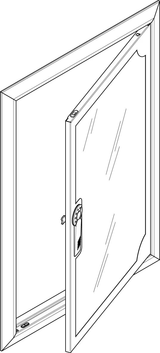 ABN Blendrahmen + Sichttür für UP/HW-Feldverteiler 2x4-reihig GBRU24TS