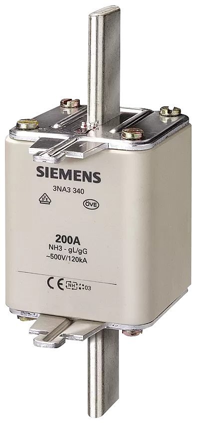 Siemens NH-Sicherungseinsatz, NH3, In: 630 A, gG, Un AC: 500 V, Un DC: 440 V 3NA3372