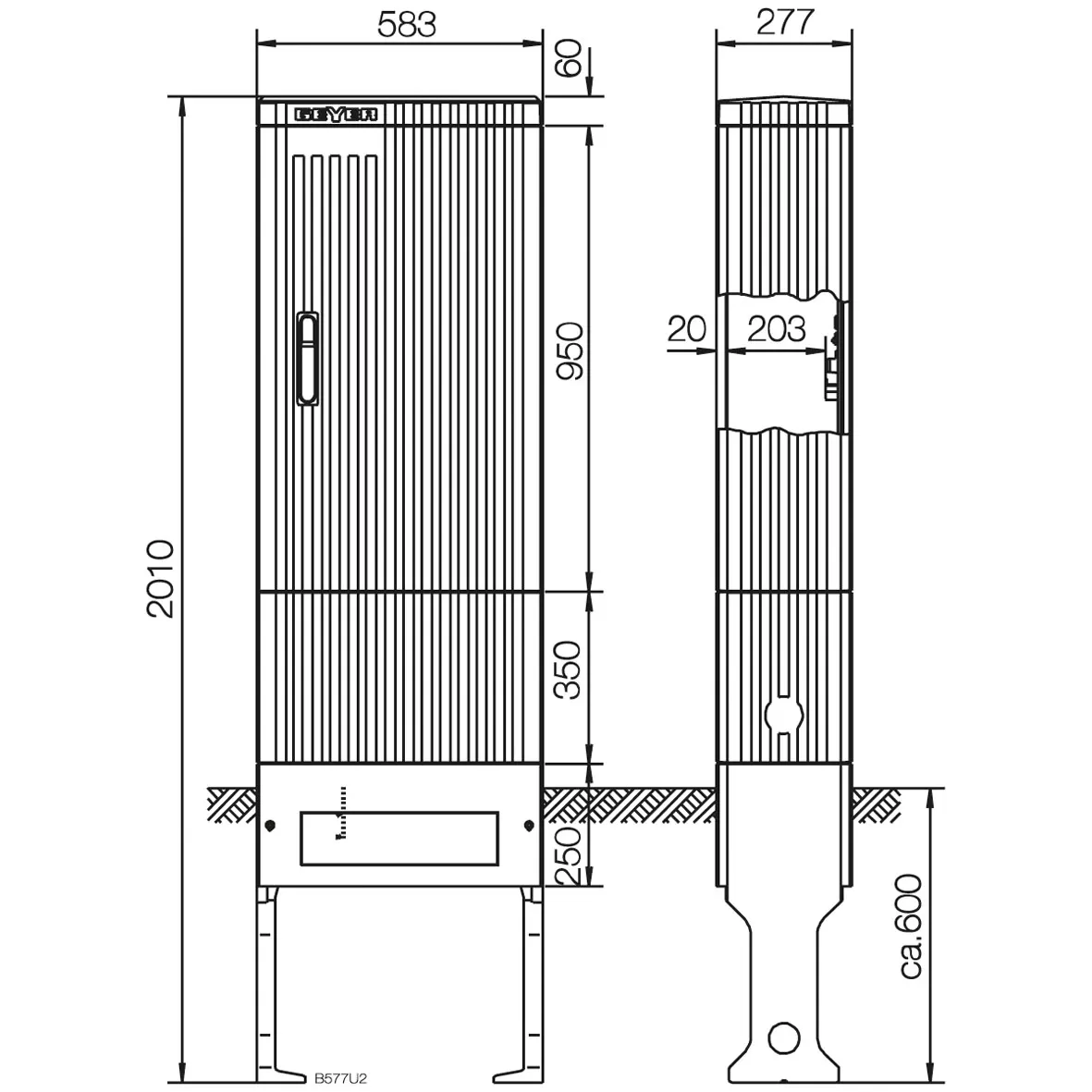 ABN Anschlusssäule FB2, BH7 SL205P