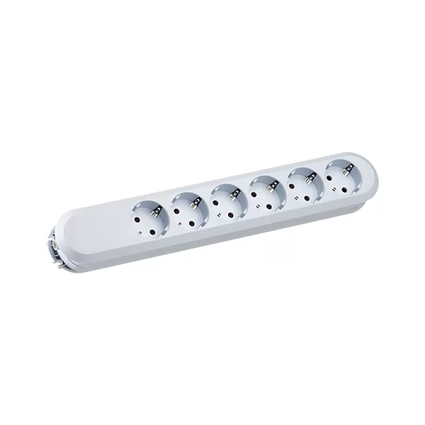 Bachmann SMART 6xCEE7/3 ws ohne Zuleitung 381.246K