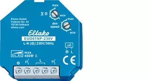 Eltako Universal-Dimmschalter 230V ohne N, Power MOSFET 400W für R+L+C-Lasten 61100830