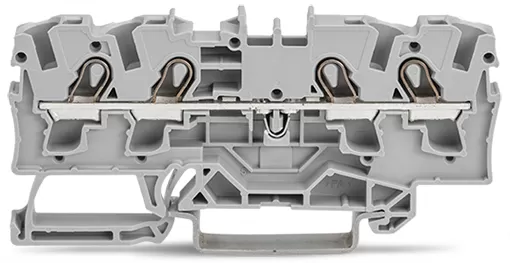 WAGO 4-Leiter-Durchgangsklemme;4 mm²;für Anwendungen Ex e II geeignet;grau 2004-1401