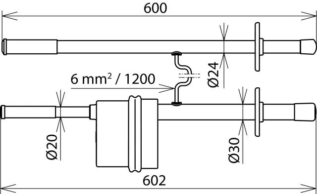 Dehn Gleichspannungsprüfer PHE/G II m. Pluspol a. Prüfspitze Un 1...4,2kV 767647