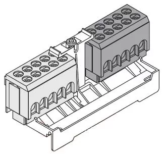 ABN PE/N-Klemme mit Träger GPEN