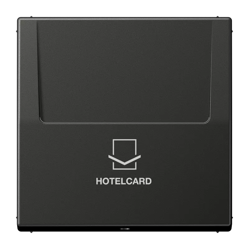 Jung Hotelcard-Schalter (ohne Taster-Einsatz), Hotelcard, Serie LS, anthrazit (lackiert) AL2990CARDAN