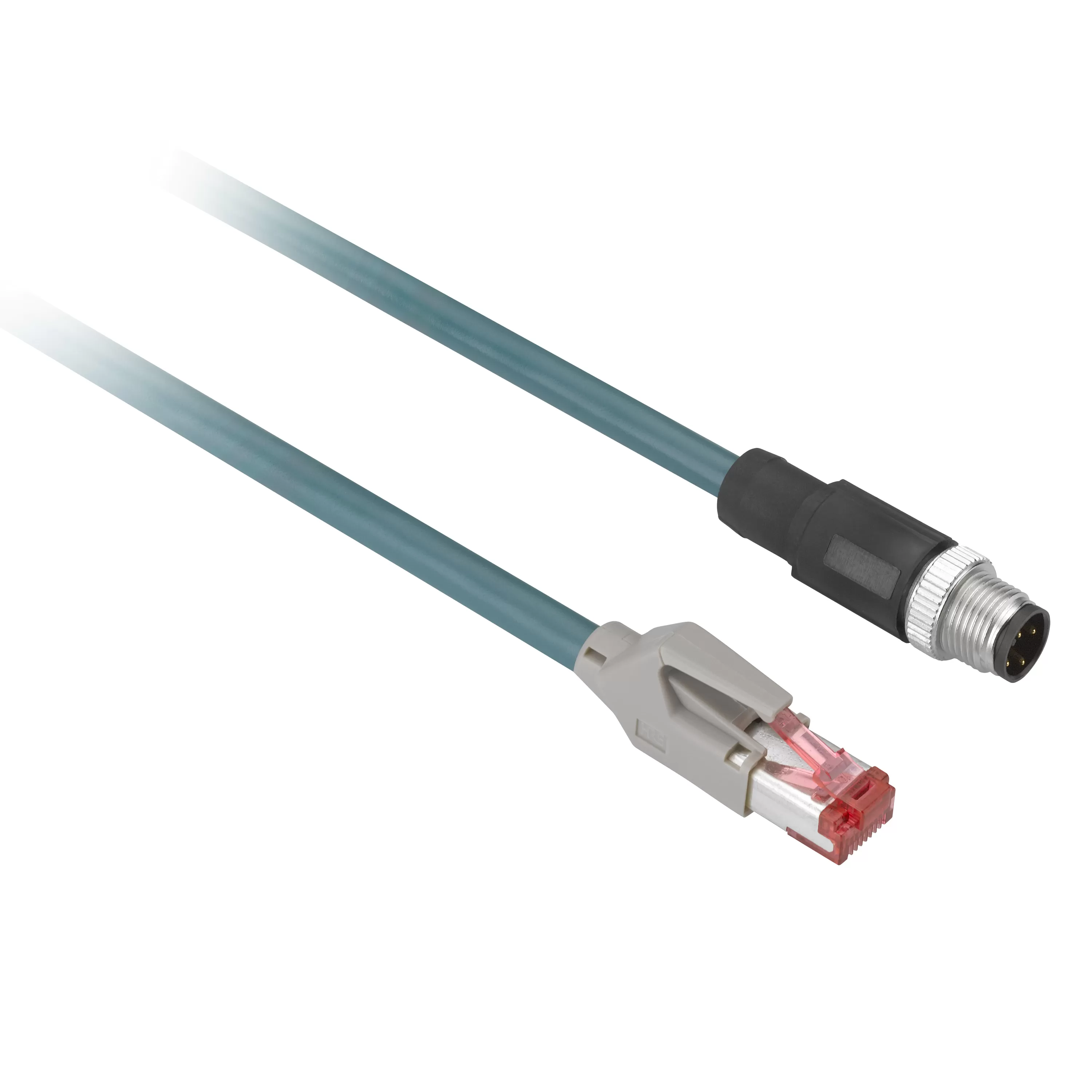 Schneider Electric XG RFID Kabel M12 mit Kodierung D für RJ45 - Ethernet - 3 m XGSZ12E4503