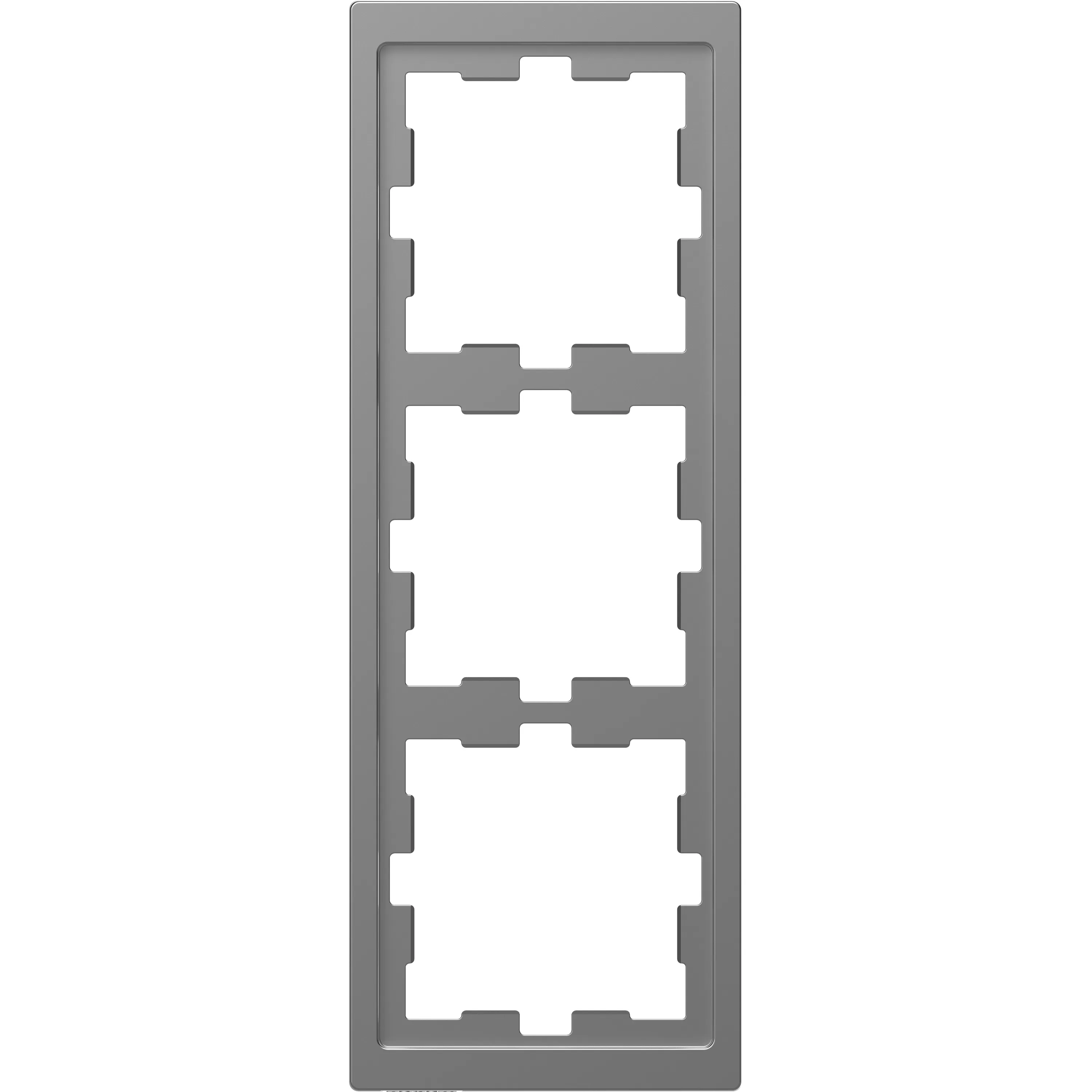 Merten D-Life Rahmen, 3fach, Edelstahl MEG4030-6536