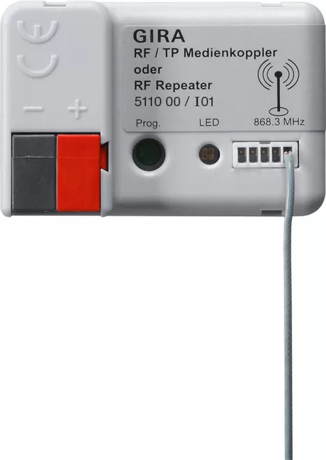 Gira RF/TP Medienkoppler/RF Repeater KNX 511000