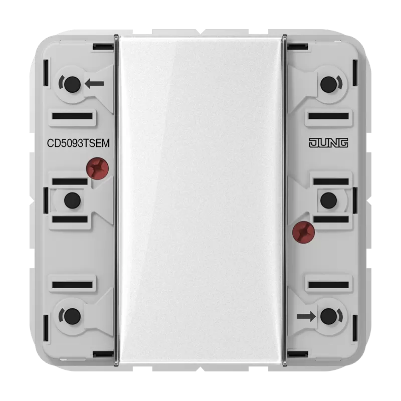 Jung Tastsensor-Erweiterungsmodul 3fach Standard, F50, Serie CD, alpinweiß CD5093TSEM