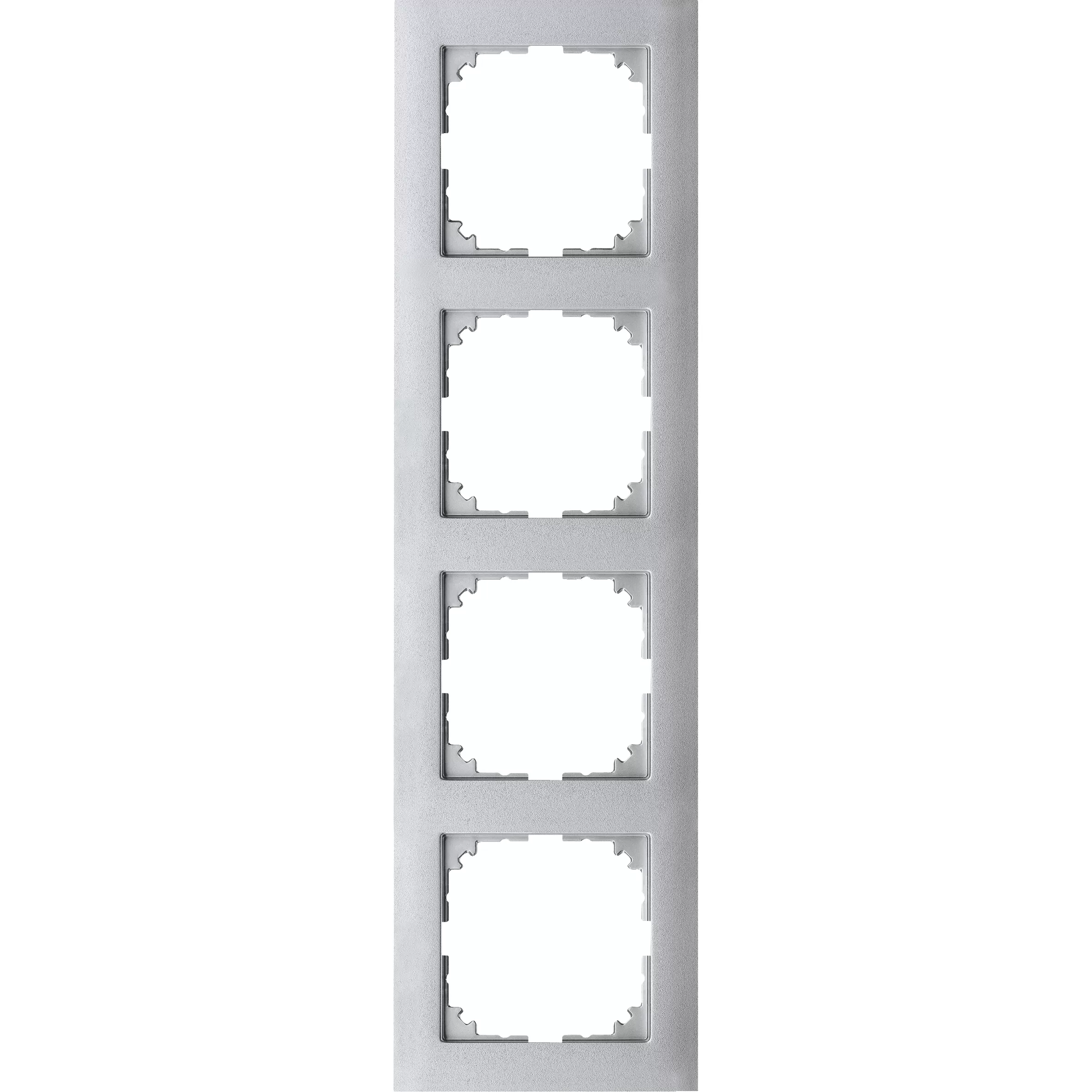 Merten M-Pure-Rahmen, 4fach, aluminium, M-Pure MEG4040-3660