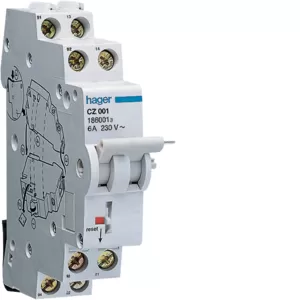 Hager Kontakt für FI-Schalter 2(1S+1Ö) 6A 240V CZ001