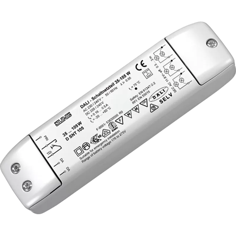 Jung DALI-Schaltnetzteil für NV-Halogenlampen DSNT105