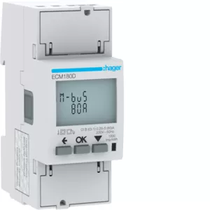 Hager Energiezähler 1ph,direkt 80A, MBUS, MID ECM180D