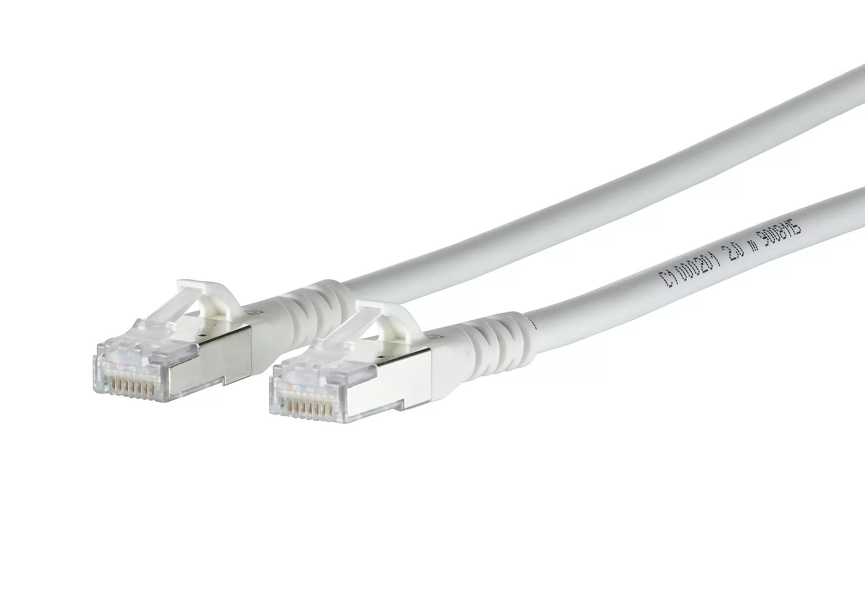 Metz Connect Patchkabel Cat.6A AWG 26 1,0 m weiß 1308451088-E