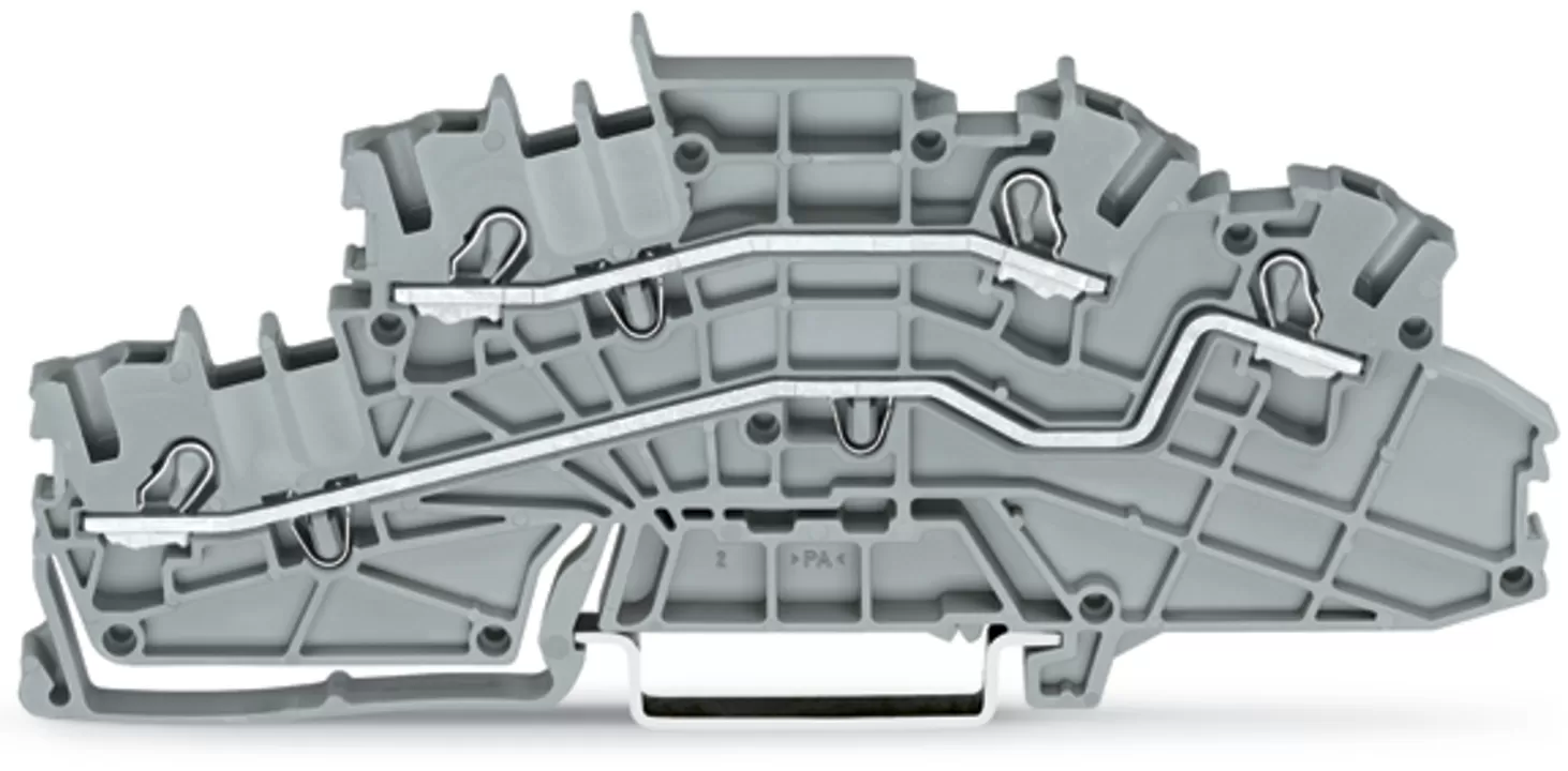 WAGO Installationsetagenklemme;mit Betätigungsöffnung;2,5 mm²;grau 2003-6642
