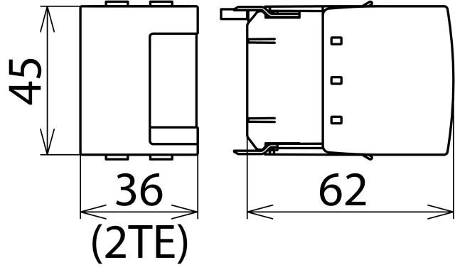 Dehn Koordinierter Blitzstromableiter Typ 1 Funkenstrecken-Schutzmodul DEHNbloc M 961003