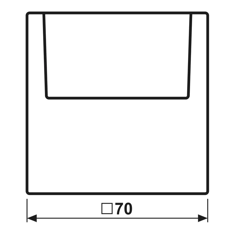 Jung Hotelcard-Schalter (ohne Taster-Einsatz), Hotelcard, Serie LS, alpinweiß LS590CARDWW