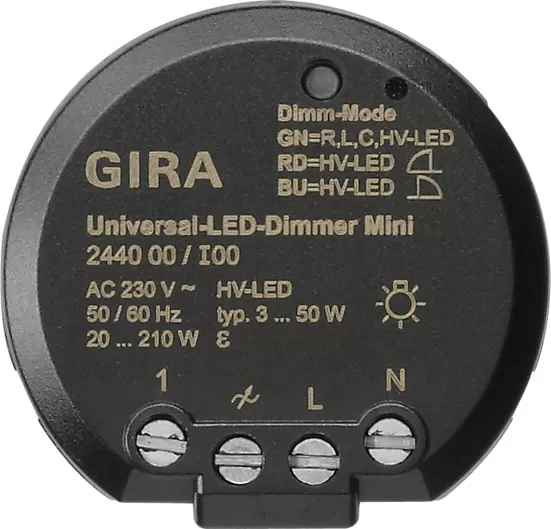 Gira S3000 Uni-LED-Dimmer Mini Elektronik 244000