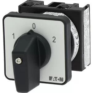 Eaton Umschalter, T0, 20 A, Einbau, 1 Baueinheit(en), Kontakte: 2, 60 °, rastend, mit 0-Stellung, 1-0-2, Abwicklungs Nr. 8210 012742