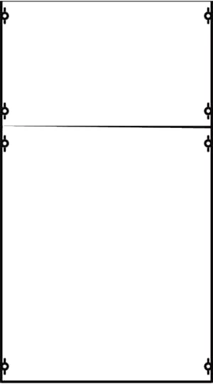 Striebel & John 2B2A Berührschutz-Modul 6RE / BH2, 2 FB 2B2A